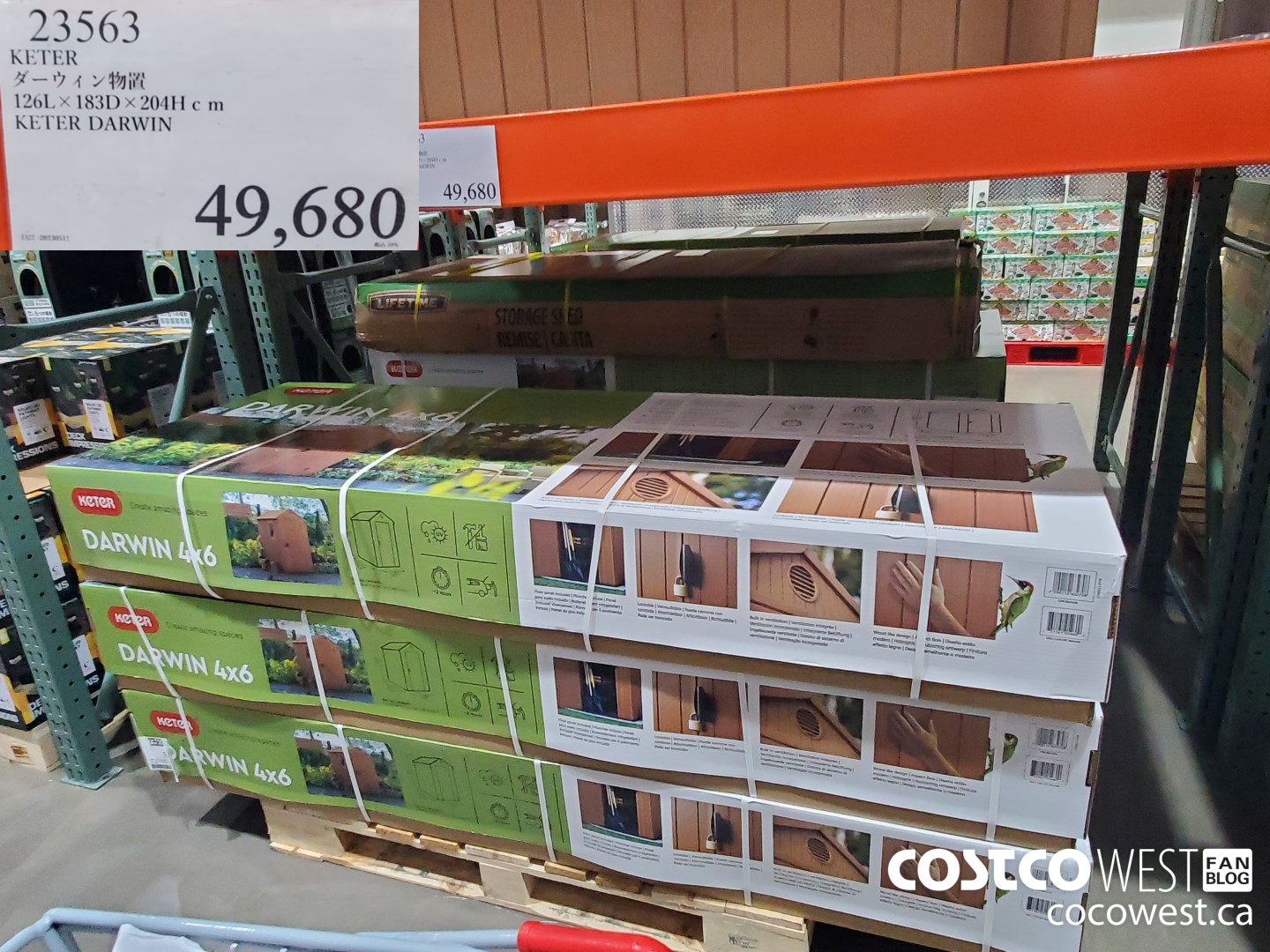 23563 KETER DARWIN 126LX183DX204H CM $49680.00