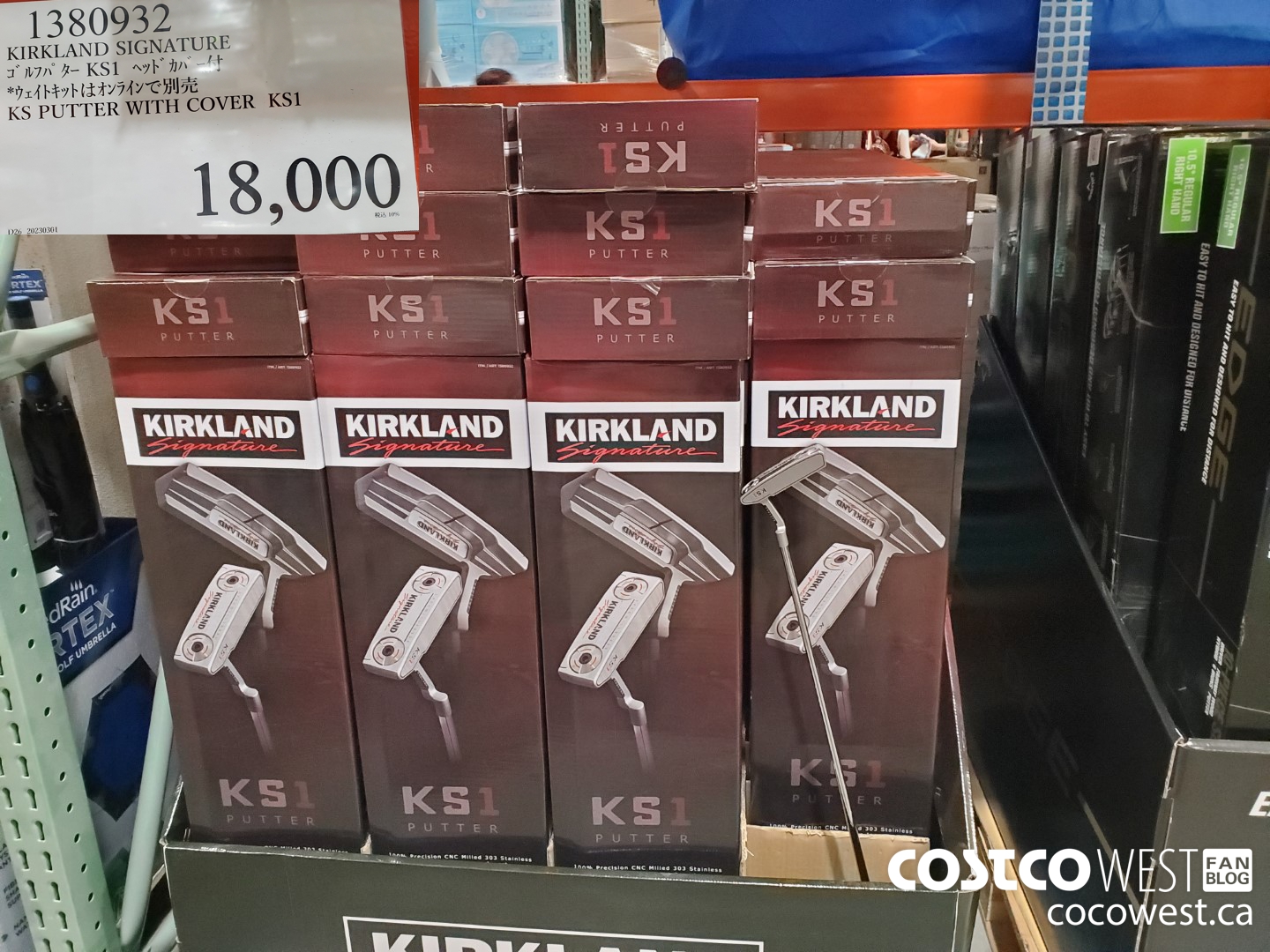 1380932 KIRKLAND SIGNATURE KS1 PUTTER WITH COVER $18000.00