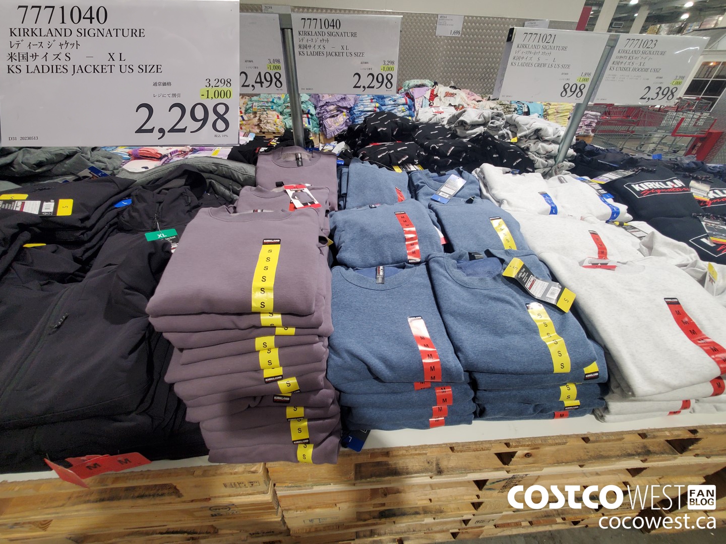 7771040 KIRKLAND SIGNATURE LADIES JACKET US SIZE S-XL ($1000.00 INSTANT SAVINGS) $2298.00