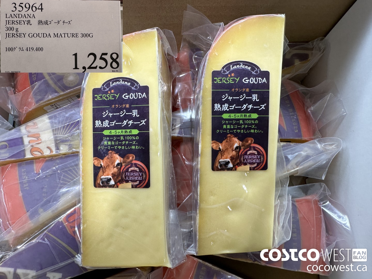 35964 LANDANA JERSEY GOUDA MATURE 300G $1258.00