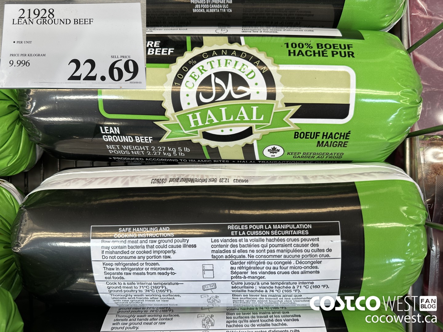 21928 LEAN BROUND BEEF $22.69