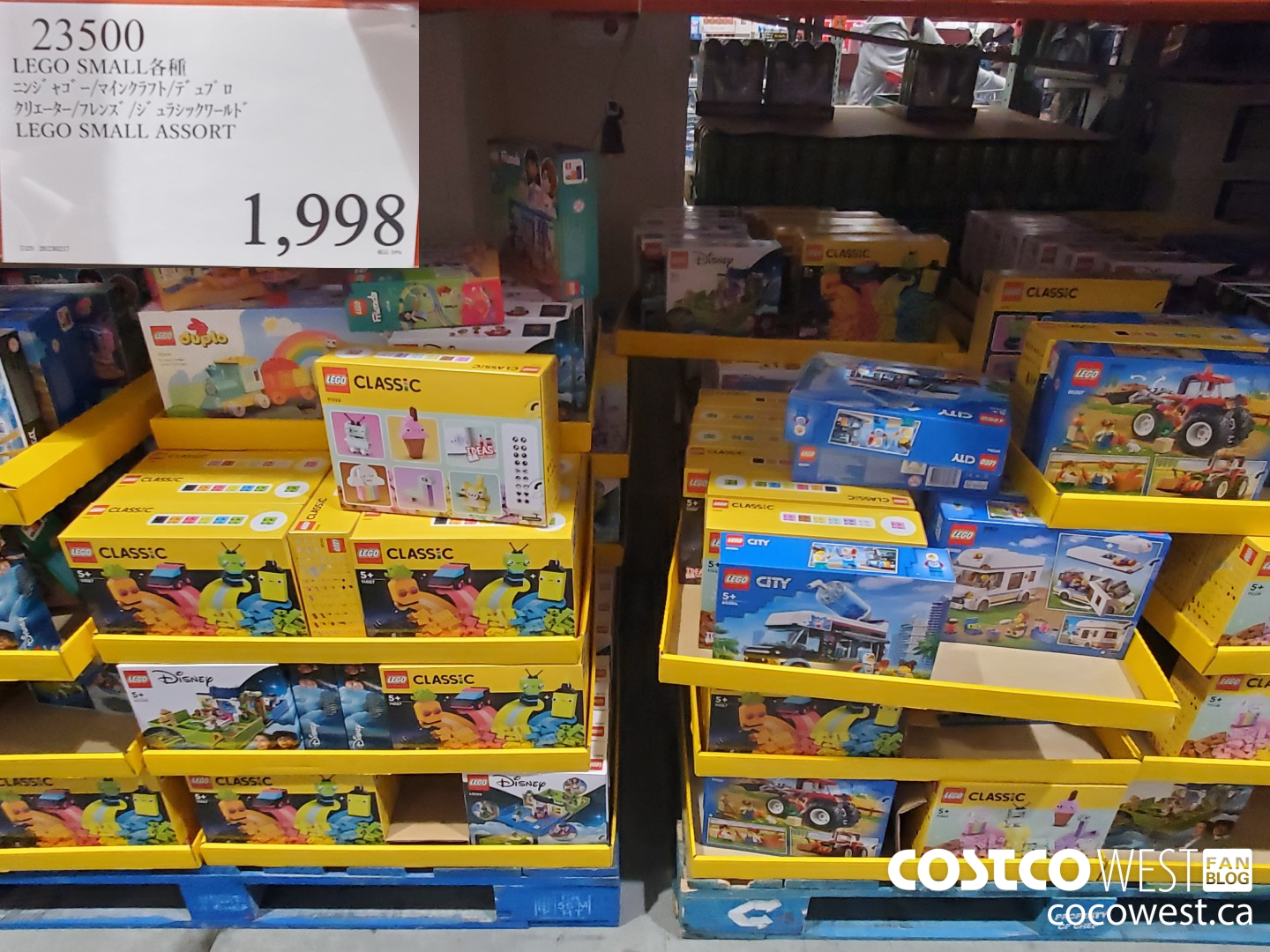 23500 LEGO SMALL ASSORT $1998.00