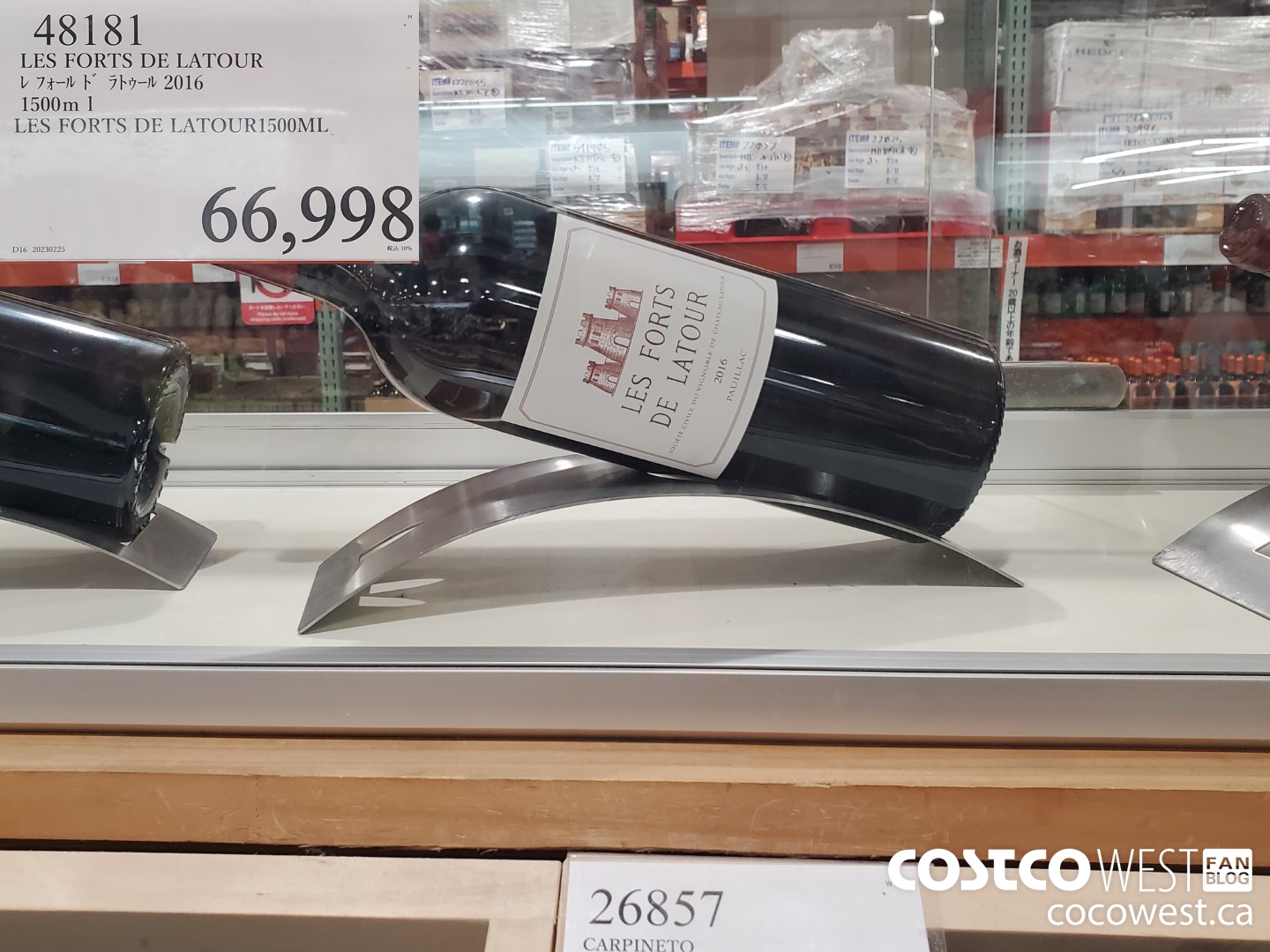 48181 LES FORTS DE LATOUR 2016 1500ML $66998.00