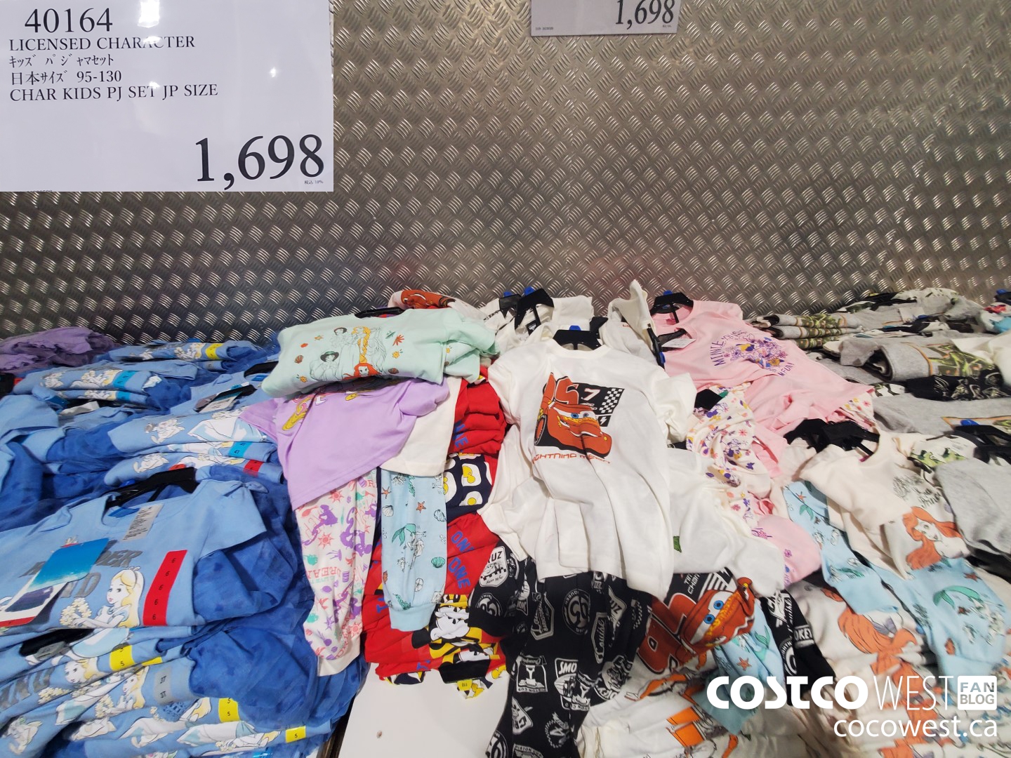 40164 LICENSED CHARACTER KIDS PJ SET JP SIZE 95-130 $1698.00