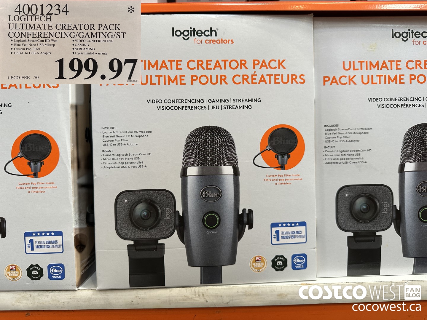 4001234 LOGITECH ULTIMATE CREATOR PACK CONFERENCING/GAMING/ST $199.97
