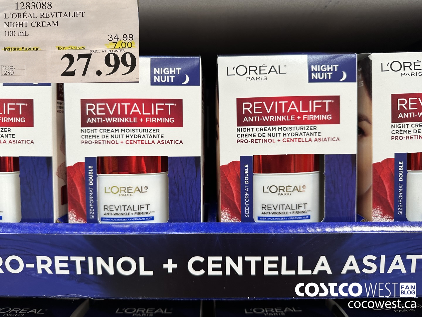 1283088 L'OREAL REVITALIFT NIGHT CREAM 100 mL ($7.00 INSTANT SAVINGS EXPIRES ON 2023-05-28) $27.99