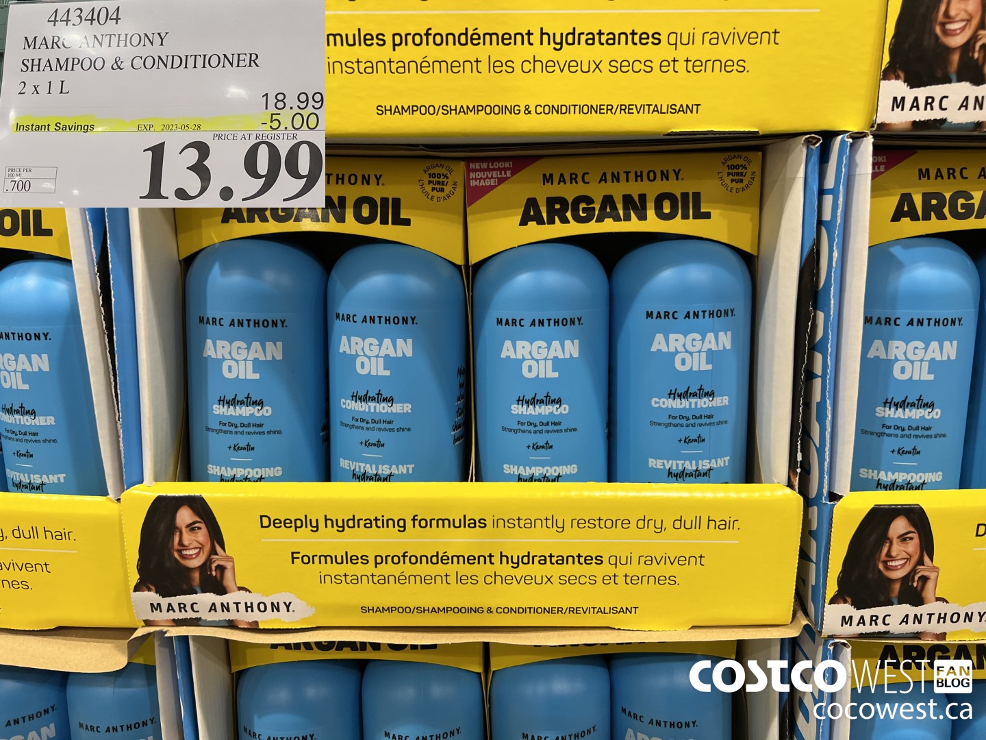 443404 MARC ANTHONY SHAMPOO & CONDITIONER 2 X 1L ($5.00 INSTANT SAVINGS EXPIRES ON 2023-05-28) $13.99