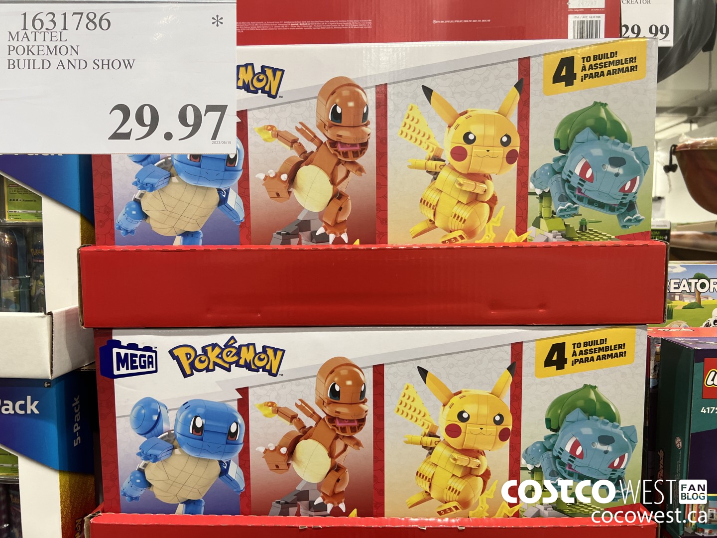 1631786 MATTEL POKEMON BUILD AND SHOW $29.97
