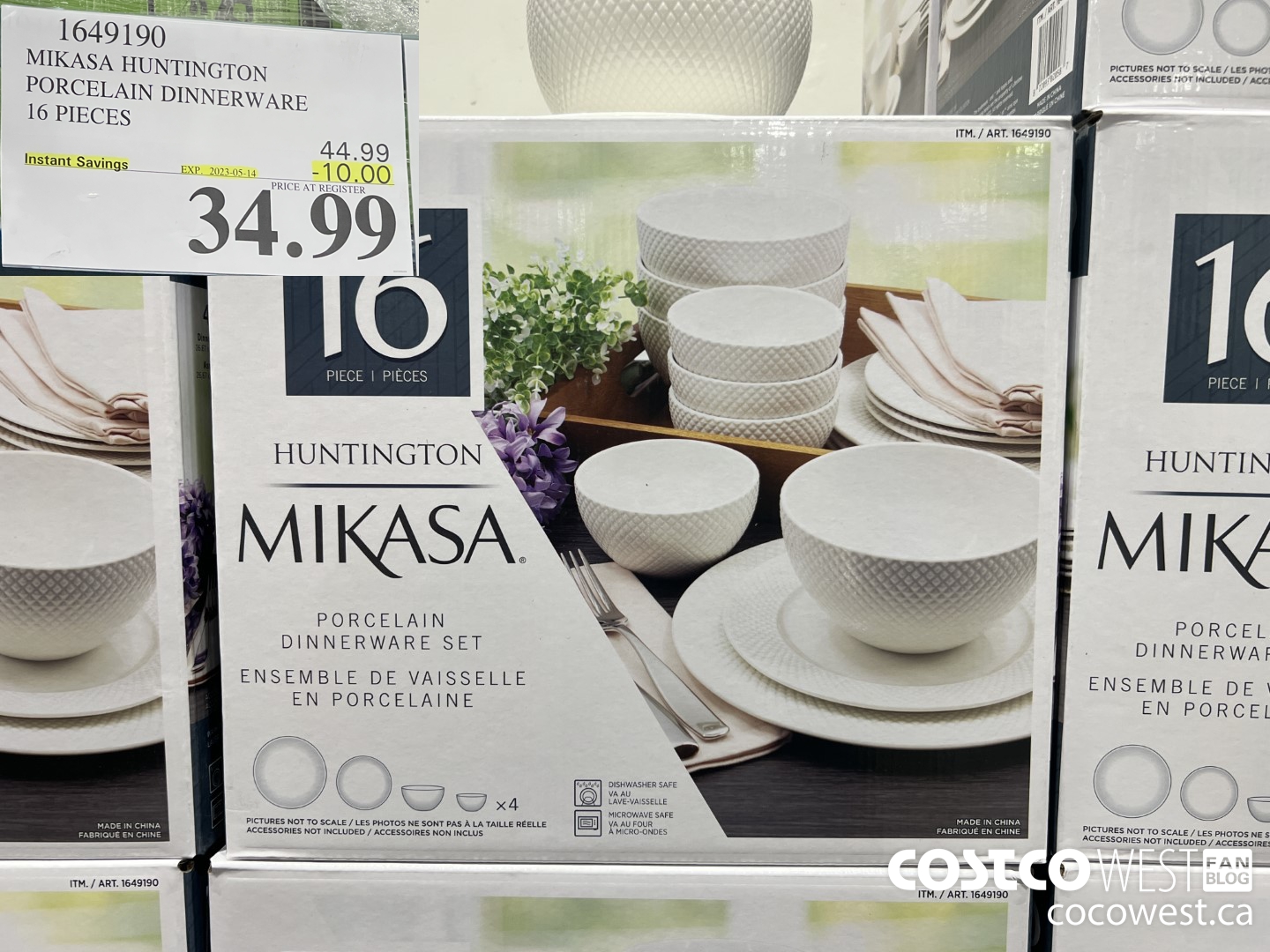 1649190 MIKASA HUNTINGTON PORCELAIN DINNERWARE 16 PIECE ($10.00 INSTANT SAVINGS EXPIRES ON 2023-05-14) $34.99