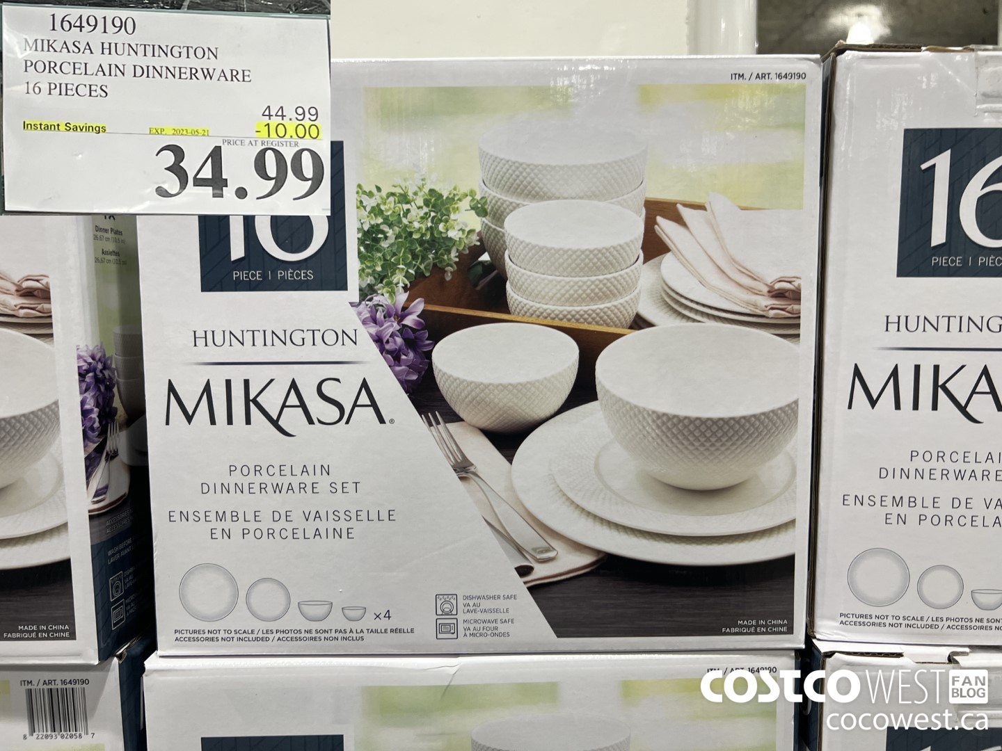 1649190 MIKASA HUNTINGTON PORCELAIN DINNERWARE 16 PIECE ($10.00 INSTANT SAVINGS EXPIRES ON 2023-05-21) $34.99