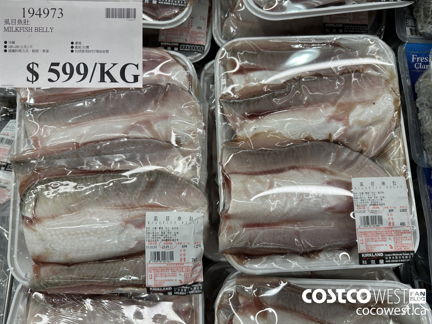 194973 MILKFISH BELLY $599.00