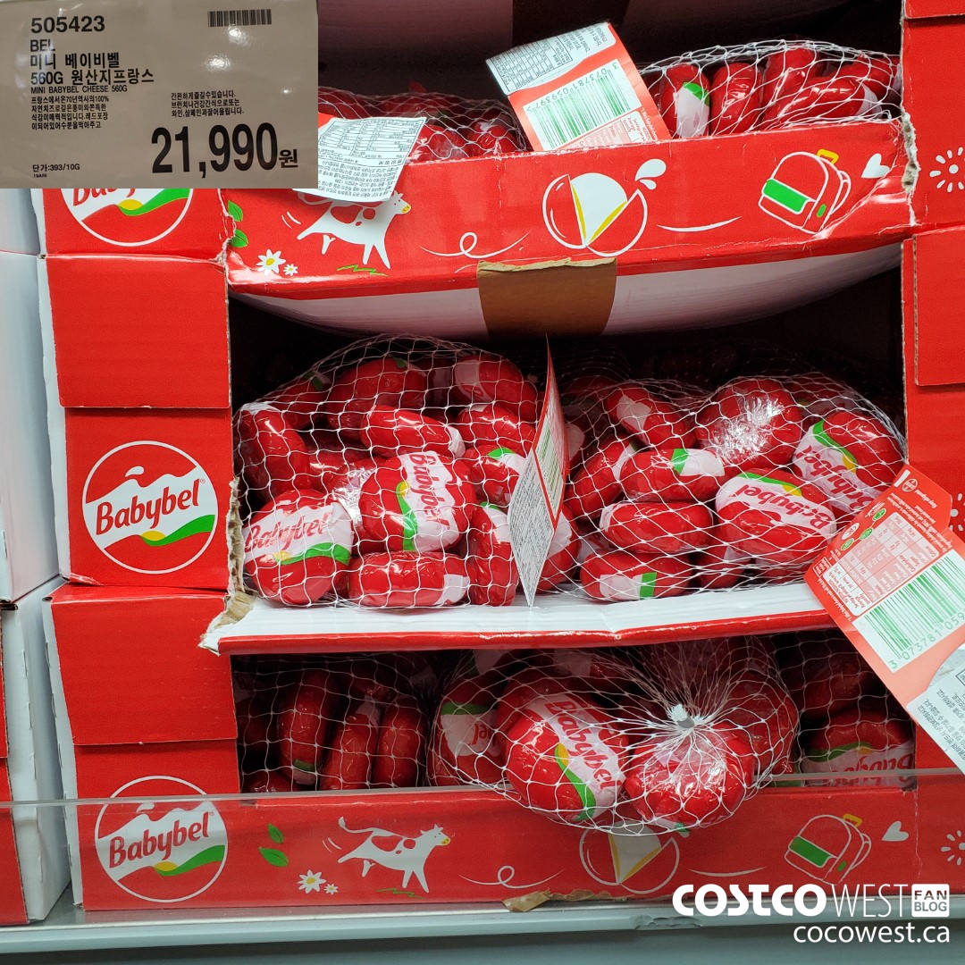 505423 MINI BABYBEL CHEESE 560G $21990.00