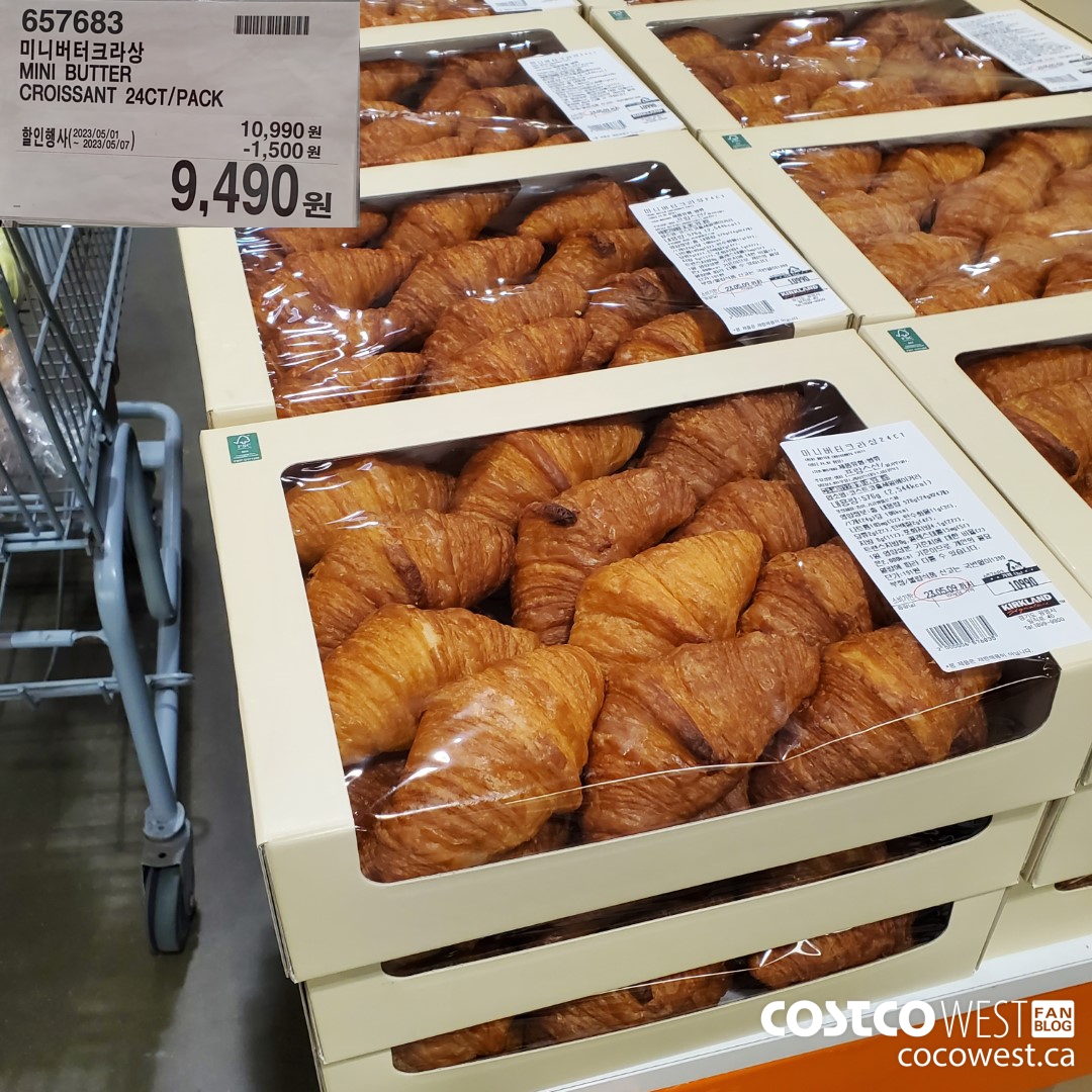 657683 MINI BUTTER CROISSANT 24CT/PACK ($1500.00 INSTANT SAVINGS EXPIRES ON 2023-05-07) $9490.00