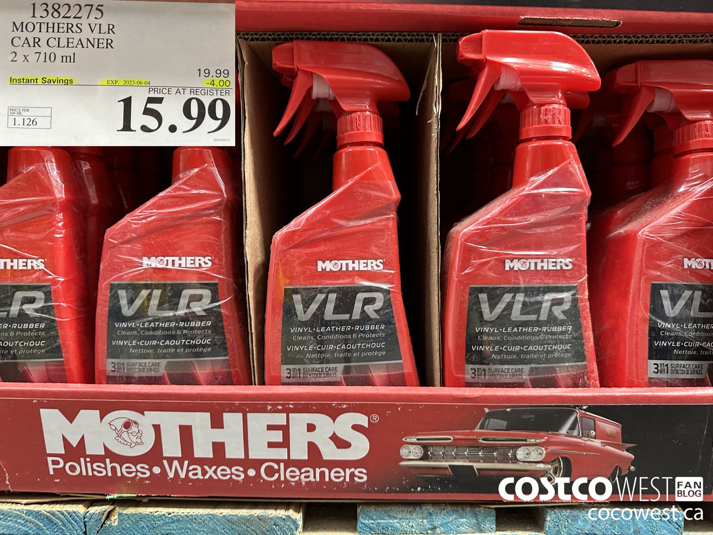 1382275 MOTHERS VLR CAR CLEANER 2 X 710 ML 3 00 INSTANT SAVINGS EXPIRES ON  2022 06 12 11 99 - Costco East Fan Blog