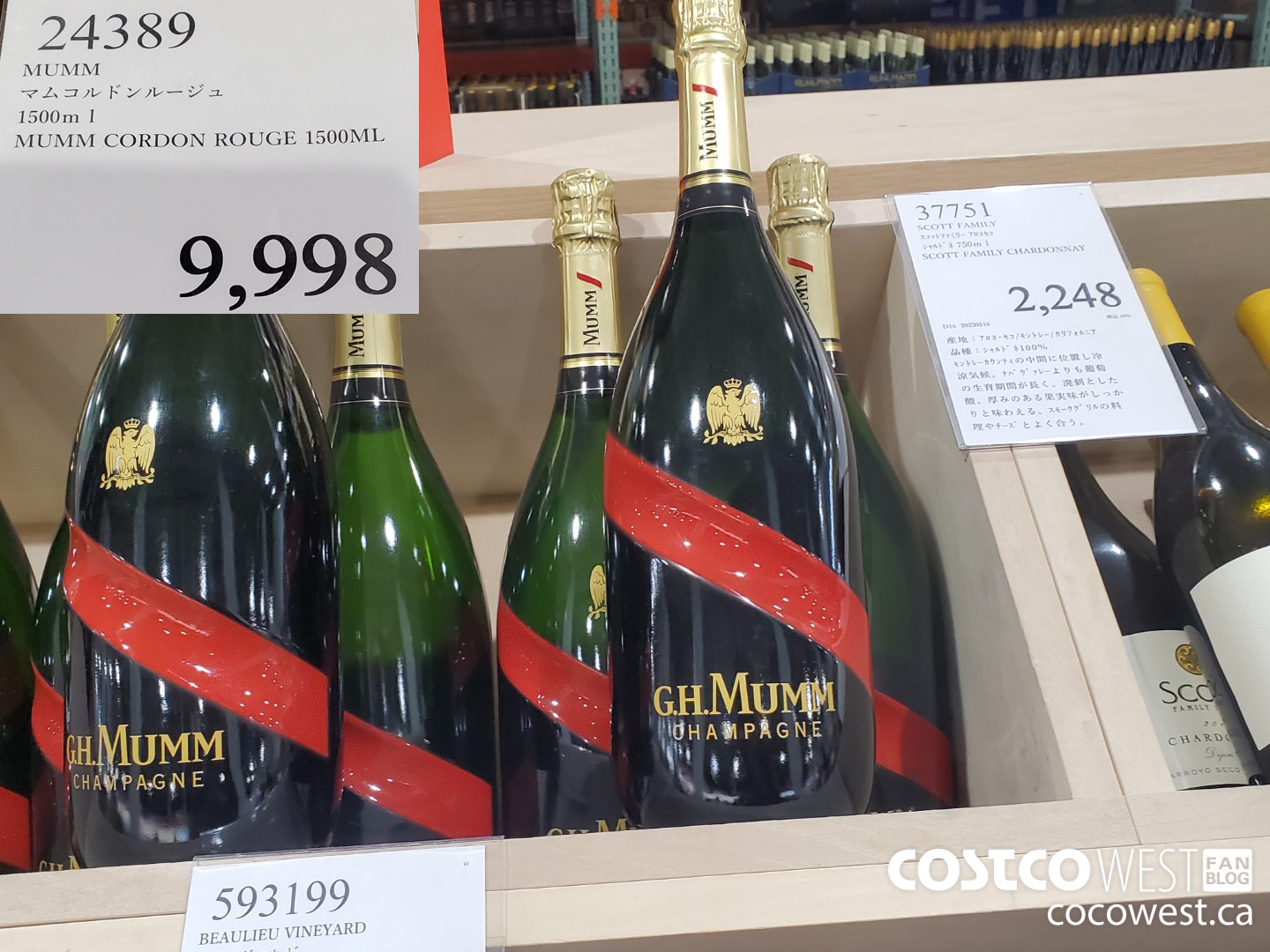 24389 MUMM CORDON ROUGE 1500ML $9998.00