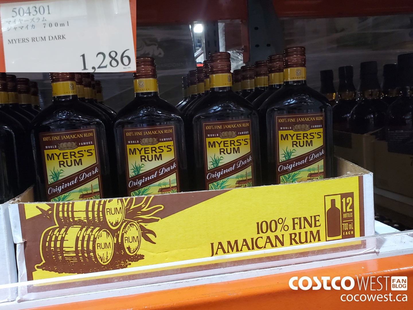 504301 MYERS RUM DARK 700ML $1286.00