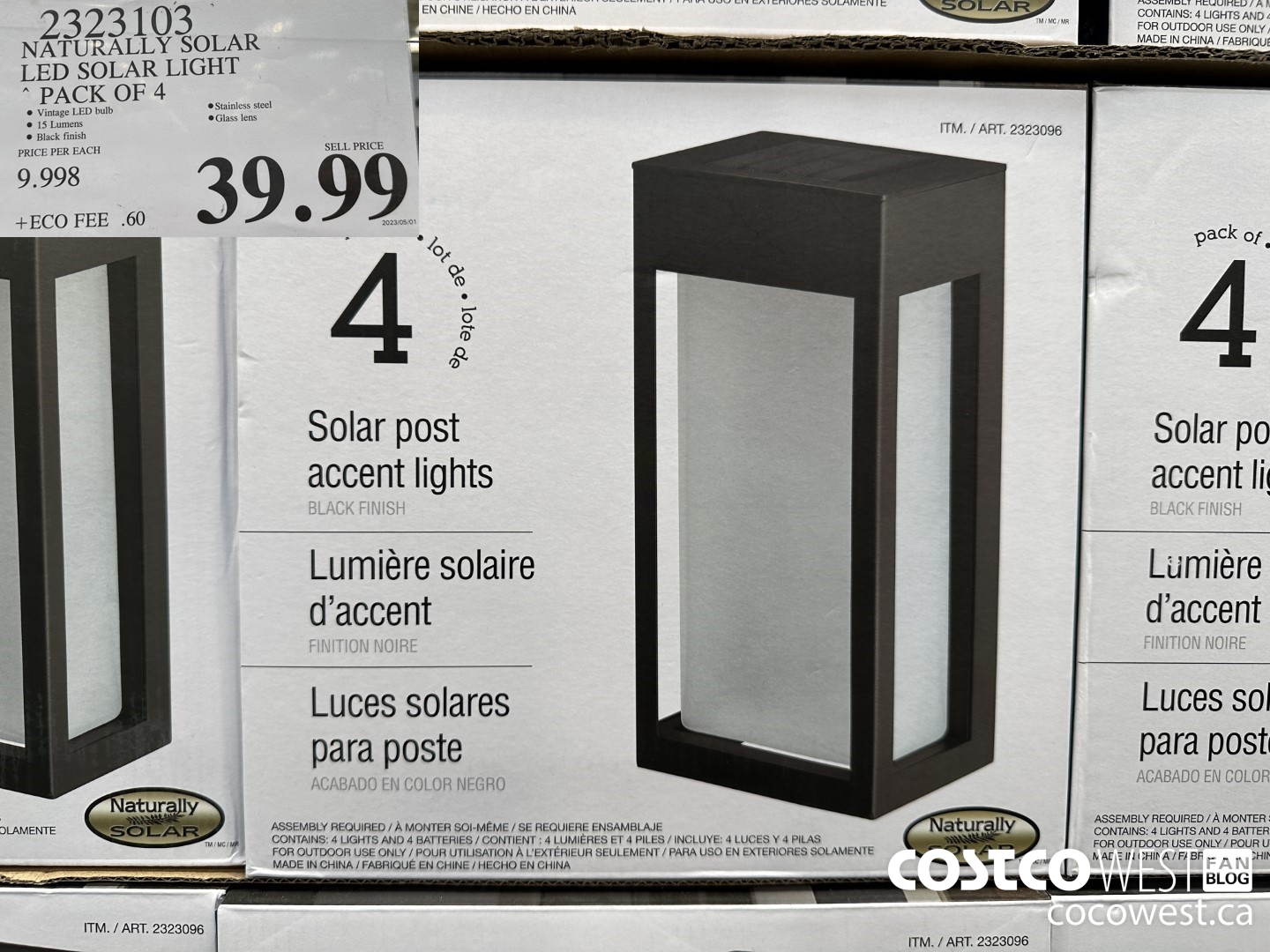 2323103 NATURALLY SOLAR LED SOLAR LIGHT PACK OF 4 $39.99