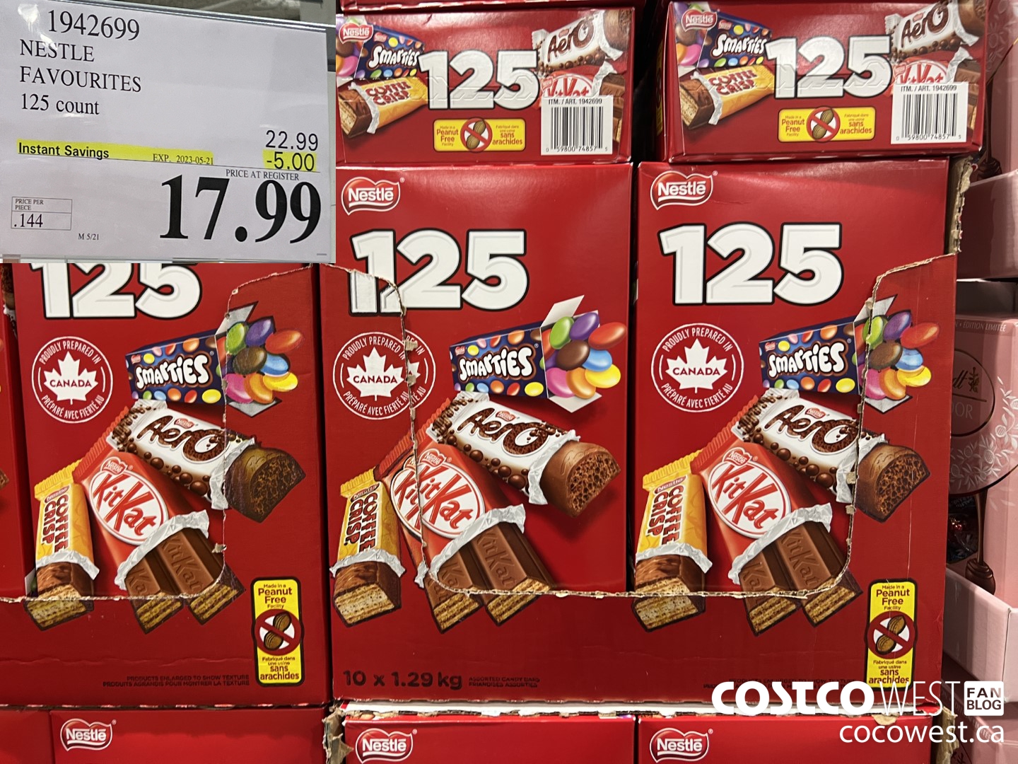 1942699 NESTLE FAVOURITES 125 count ($5.00 INSTANT SAVINGS EXPIRES ON 2023-05-21) $17.99