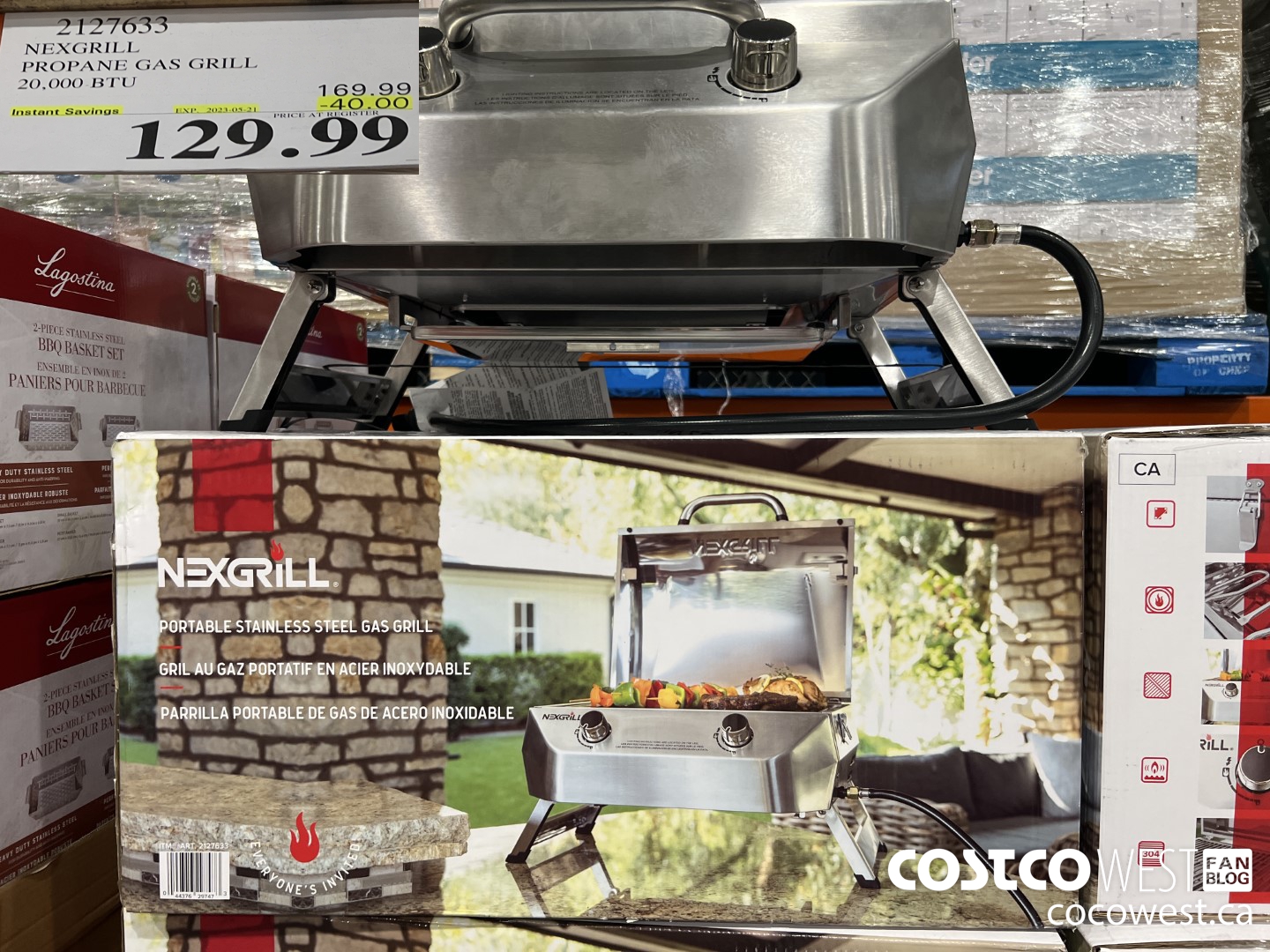 2127633 NEXGRILL PROPANE GAS GRILL 20,000 BTU ($40.00 INSTANT SAVINGS EXPIRES ON 2023-05-21) $129.99