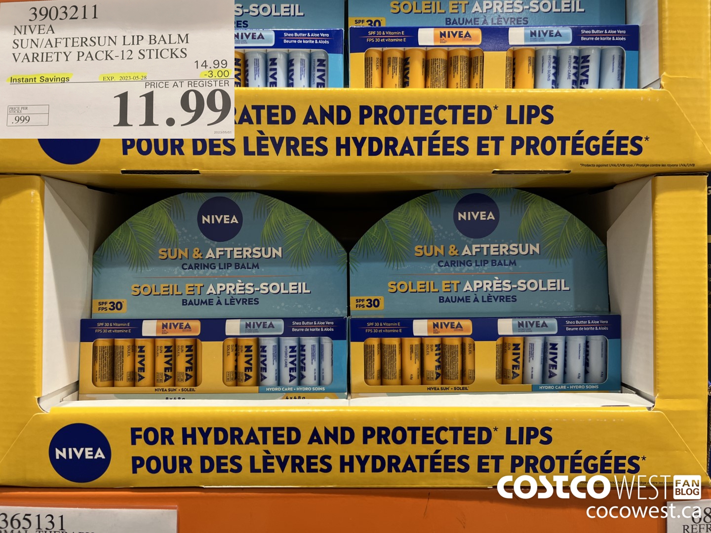 3903211 NIVEA SUN/AFTERSUN LIP BALM VARIETY PACK 12 STICKS ($3.00 INSTANT SAVINGS EXPIRES ON 2023-05-28) $11.99