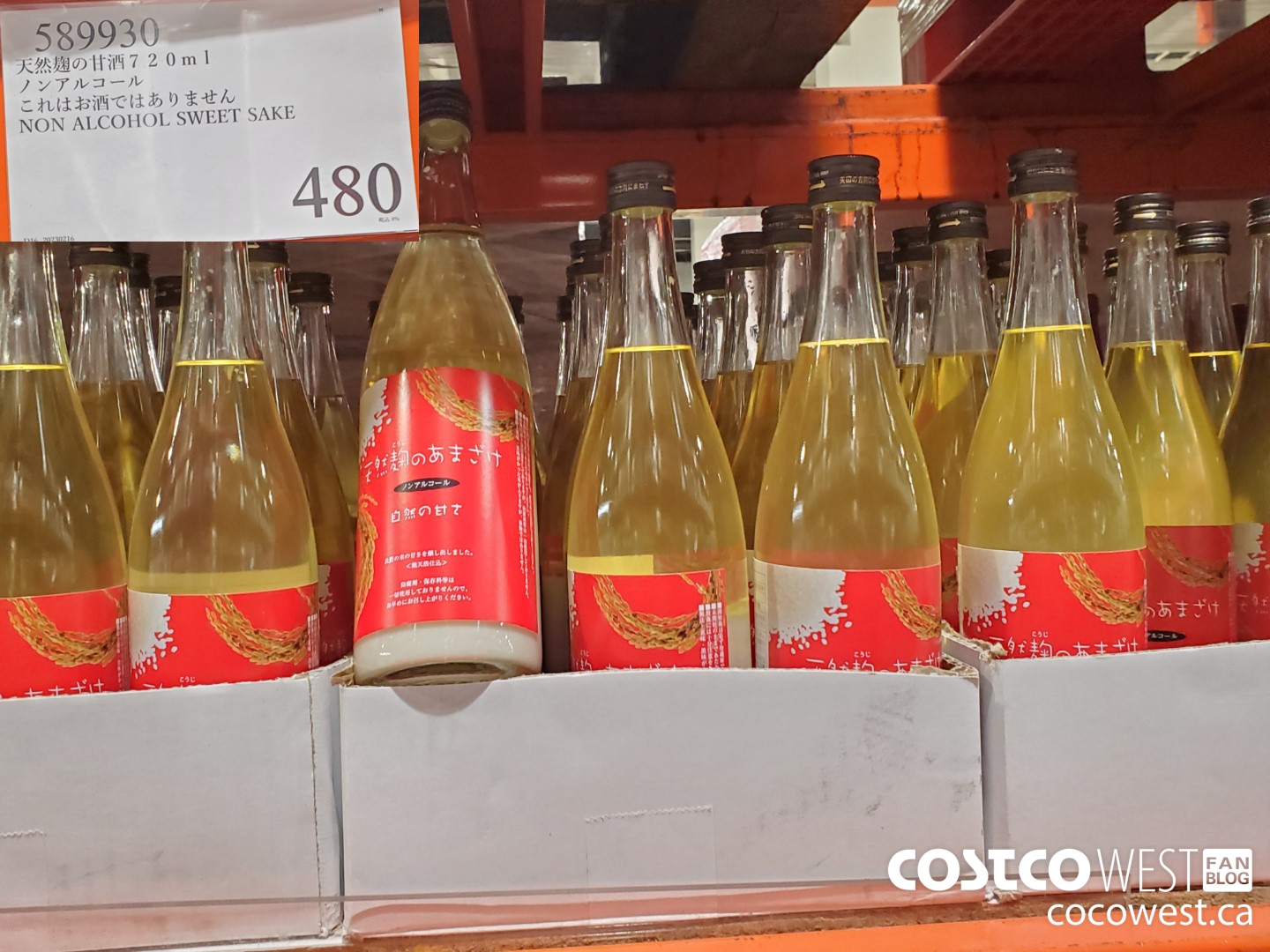 589930 NON ALCOHOL SWEET SAKE 720ML $480.00