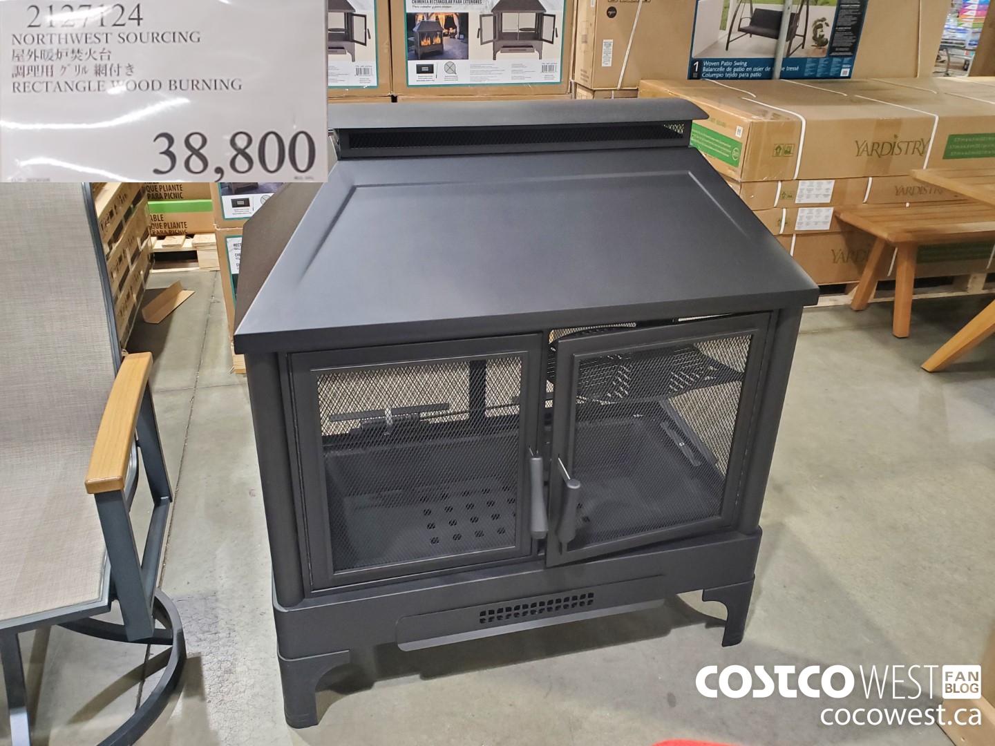 2127124 NORTHWEST SOURCING RECTANGLE WOOD BURNING $38800.00