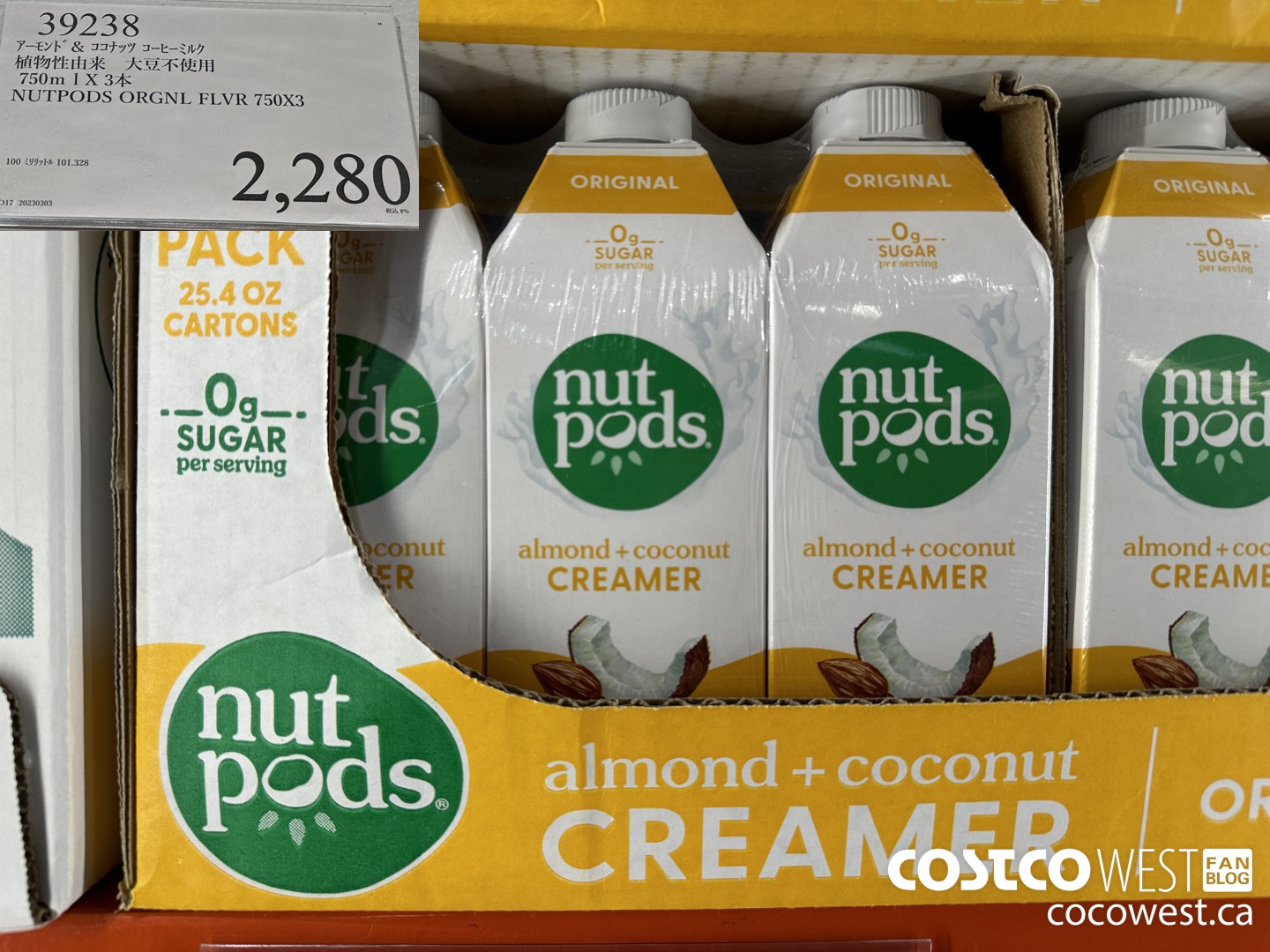 39238 NUTPODS ORGN FLVR 750 X 3 $2280.00