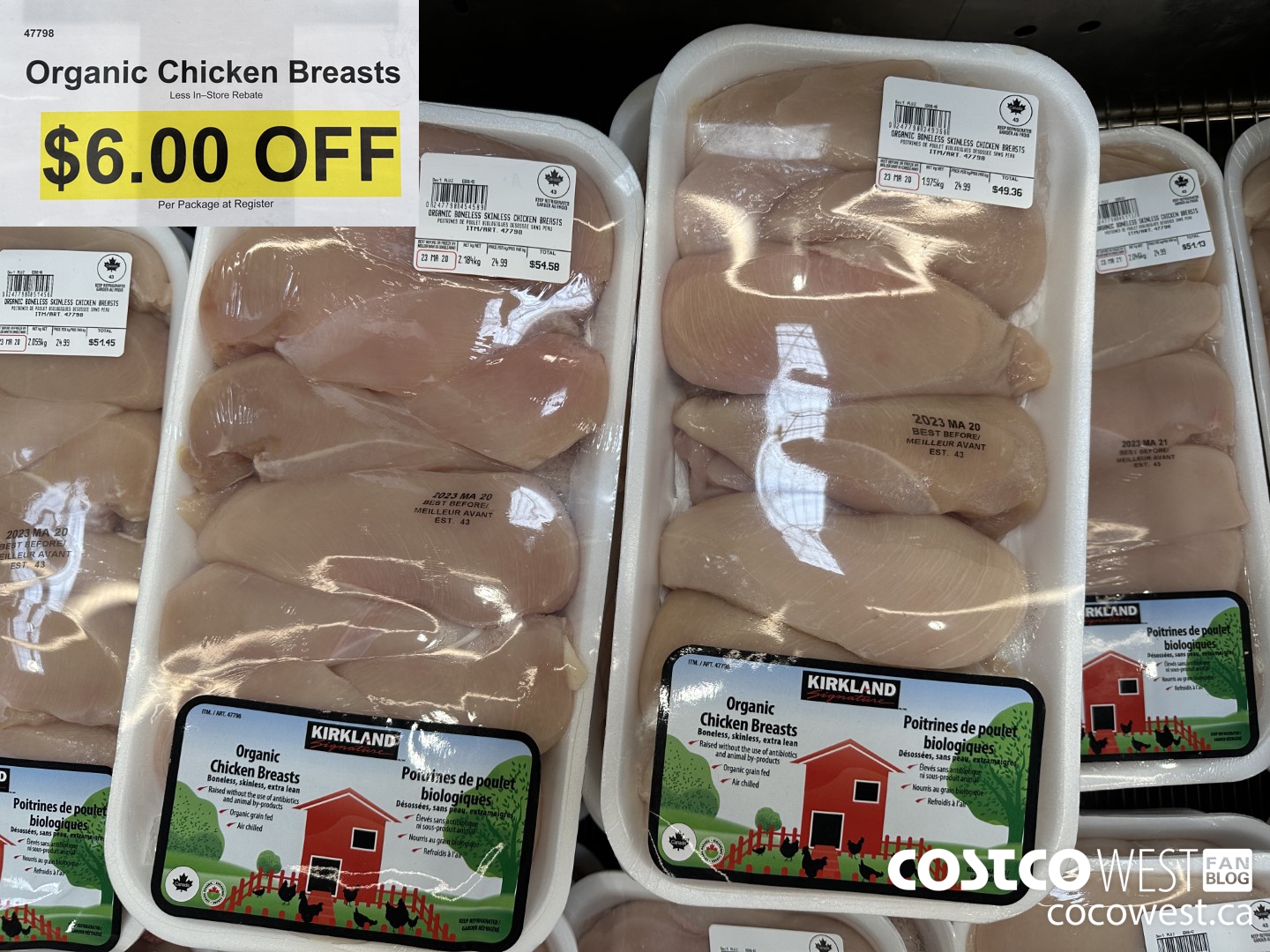 47798 ORGANIC CHICKEN BREASTS ($6.00 INSTANT SAVINGS)