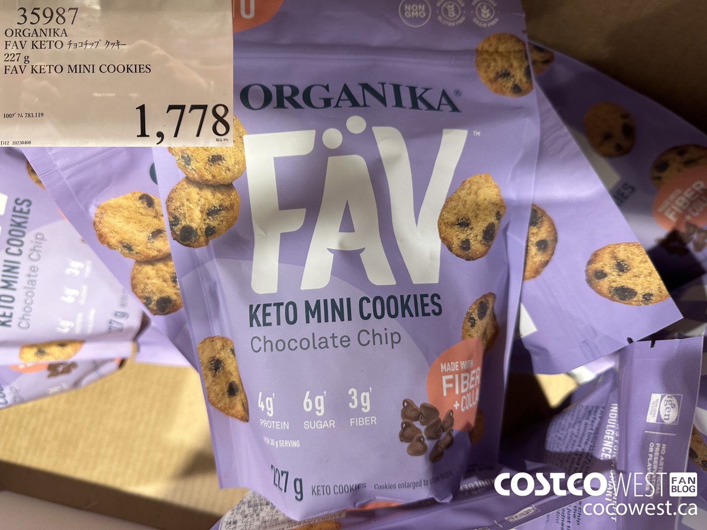 35987 ORGANIKA FAV KETO MINI COOKIES $1778.00