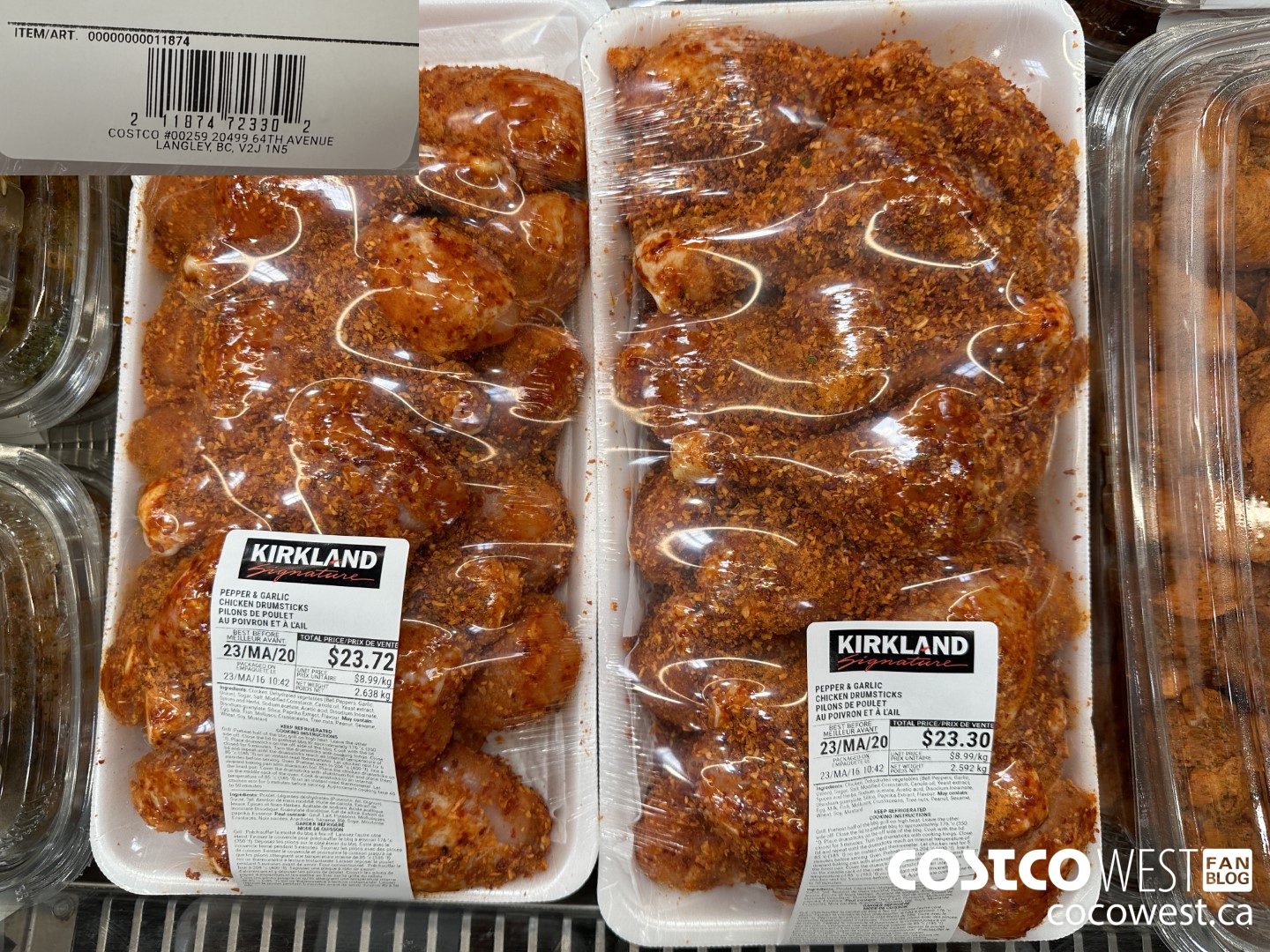 11874 PEPPER & GARLIC CHICKEN DRUMSTICKS $8.99