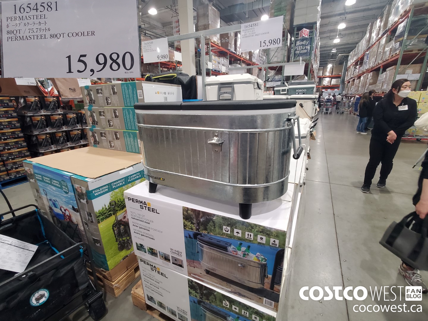 1654581 PERMASTEEL 80QT COOLER $15980.00