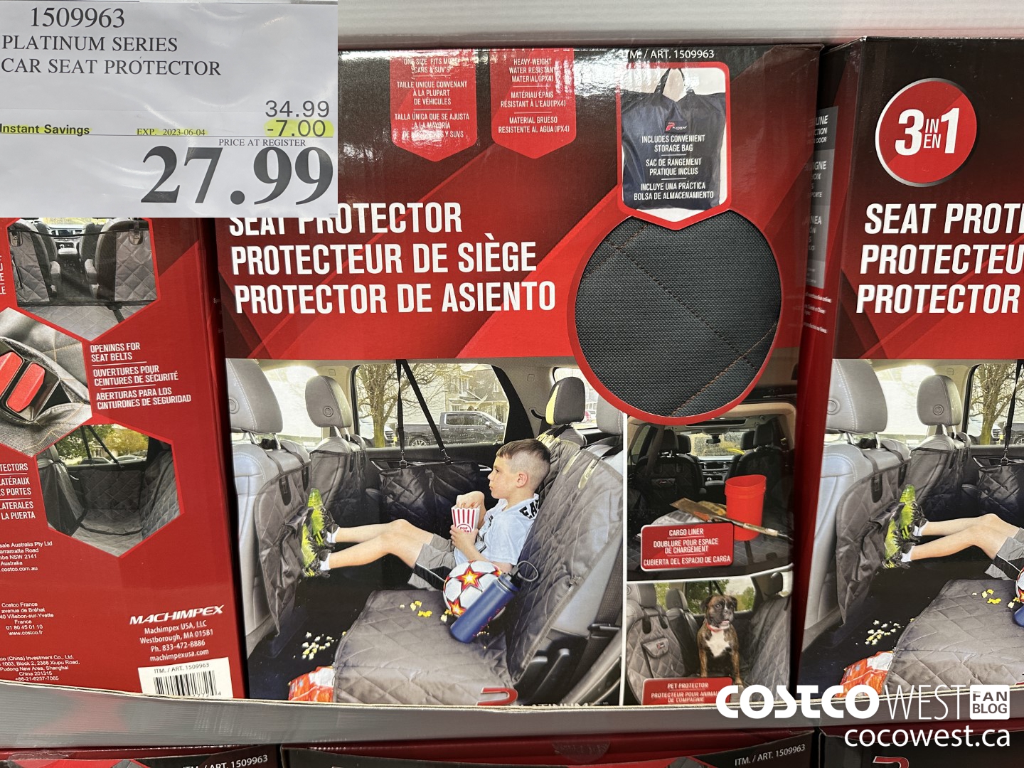1509963 PLATINUM SERIES CAR SEAT PROTECTOR ($7.00 INSTANT SAVINGS EXPIRES ON 2023-06-04) $27.99