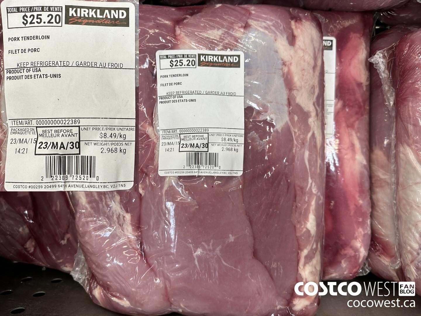 22389 PORK TENDERLOIN $8.49