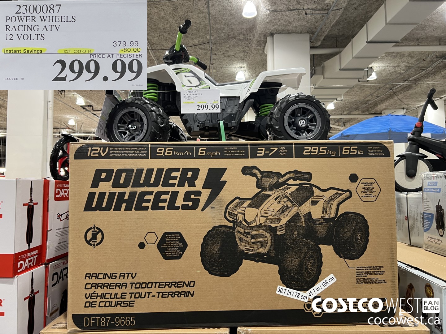 2300087 POWER WHEELS RACING ATV 12 VOLTS ($80.00 INSTANT SAVINGS EXPIRES ON 2023-05-14) $299.99