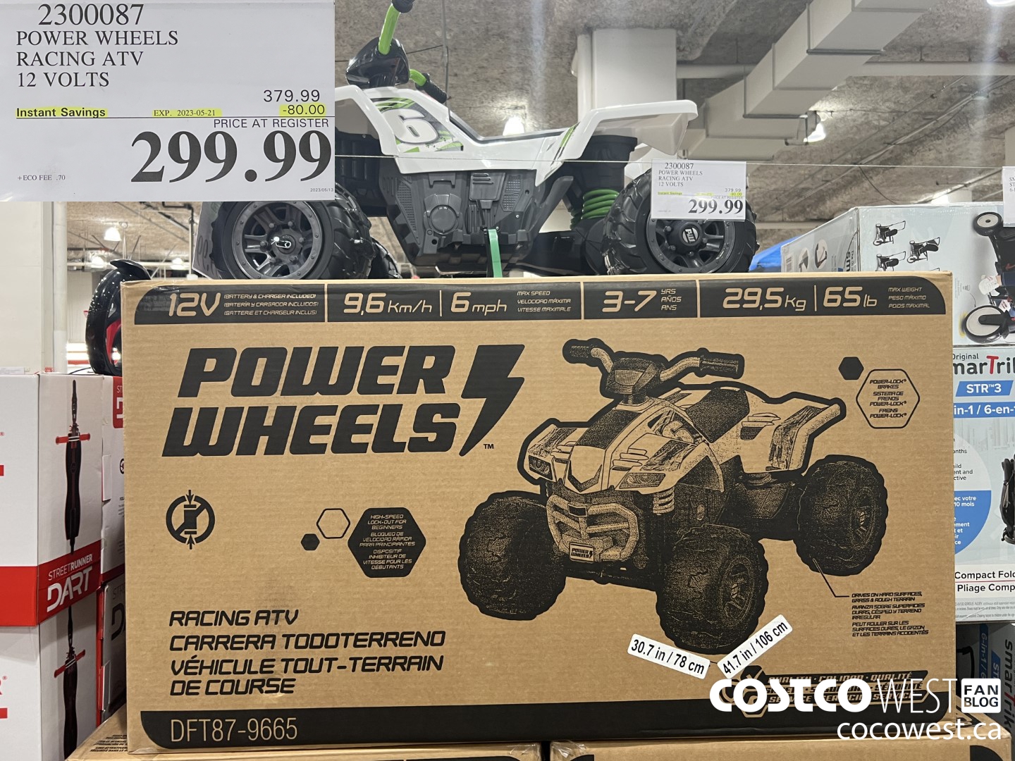2300087 POWER WHEELS RACING ATV 12 VOLTS ($80.00 INSTANT SAVINGS EXPIRES ON 2023-05-21) $299.99