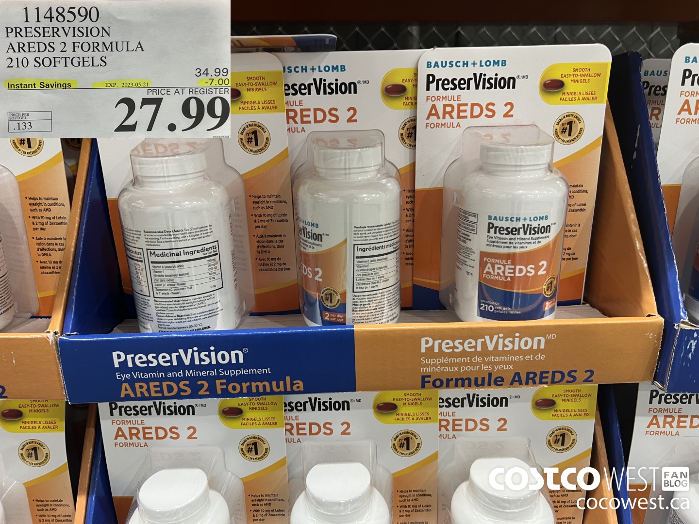 1148590 PRESERVISION AREDS 2 FORMULA 210 SOFTGELS ($7.00 INSTANT SAVINGS EXPIRES ON 2023-05-21) $27.99