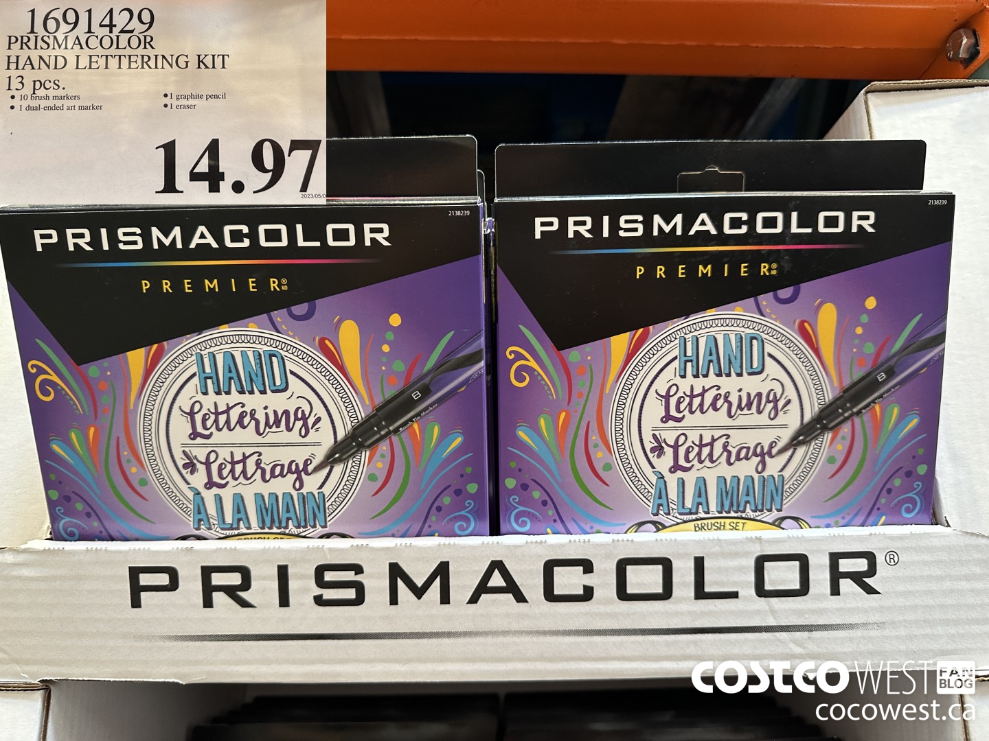 1691429 PRISMACOLOR HAND LETTERING KIT 13 pcs $14.97
