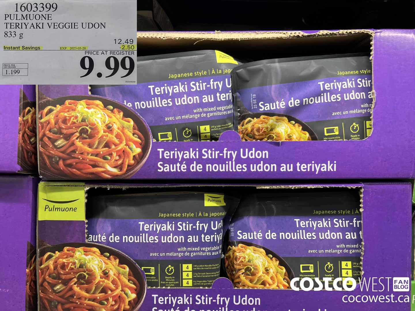 1603399 PULMUOME TERRYAKI VEGGIE UDON 833 g ($2.50 INSTANT SAVINGS EXPIRES ON 2023-05-28) $9.99