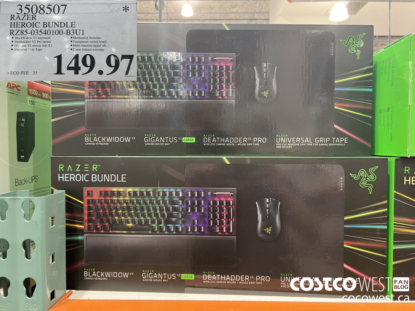 3508507 RAZER HEROIC BUNDLE RZ85-03540100-B3U1 $149.97
