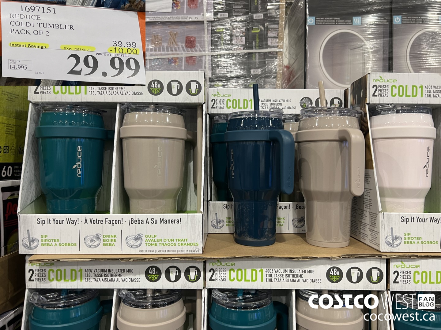 1697151 REDUCE COLD1 TUMBLER PACK OF 2 ($10.00 INSTANT SAVINGS EXPIRES ON 2023-05-28) $29.99