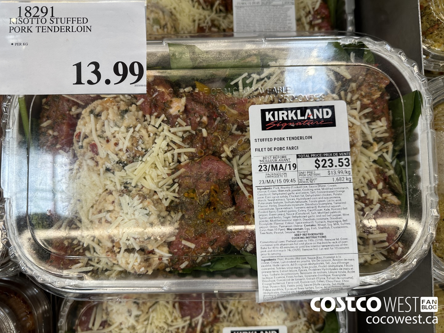 18291 RISOTTO STUFFED PORK TENDERLOIN $13.99