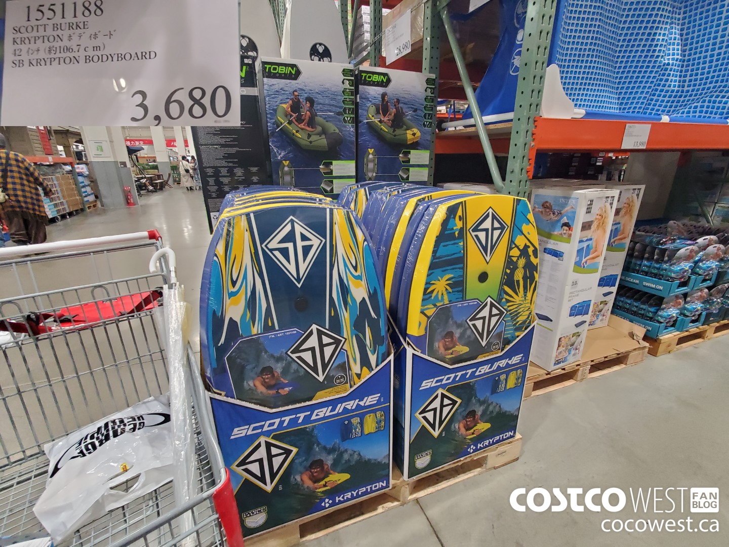 1551188 SCOTT BURKE KRYPTON BODYBOARD 106.7CM $3680.00