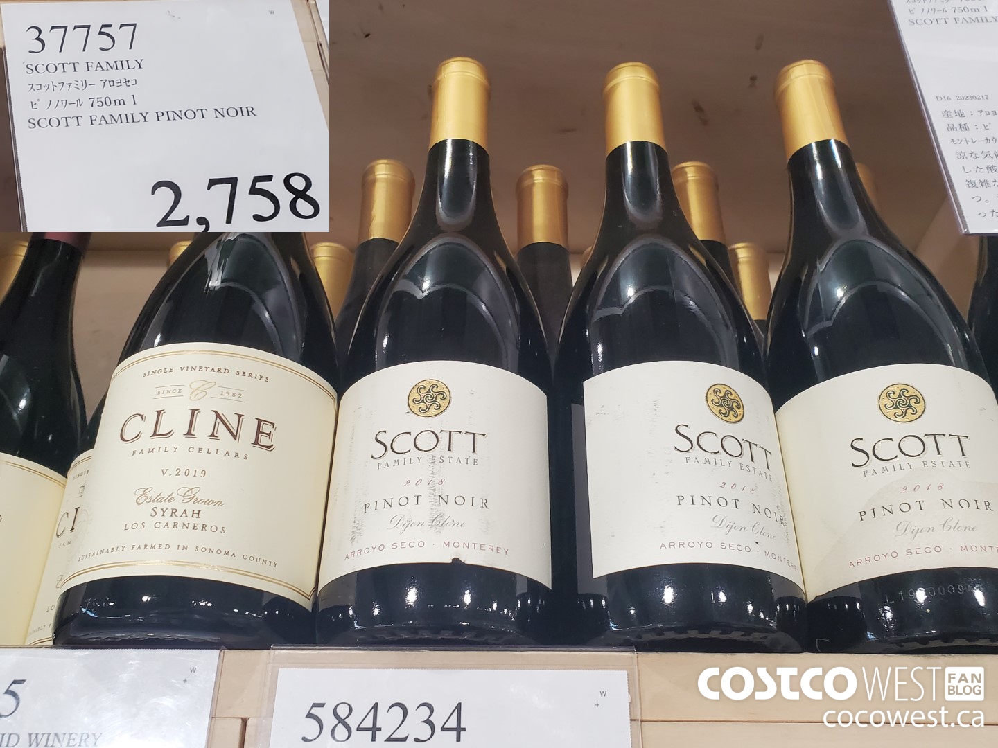 37757 SCOTT FAMILY PINOT NOIR 750ML $2758.00