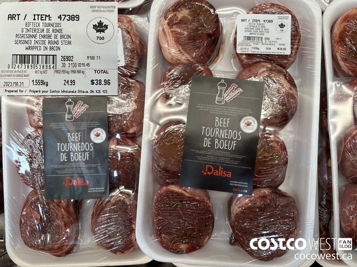 47389 SEASONED INSIDE ROUND STEAK WRAPPED IN BACON $24.99