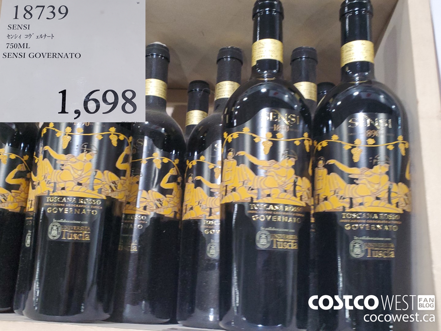 18739 SENSI GOVERNATO 750ML $1698.00