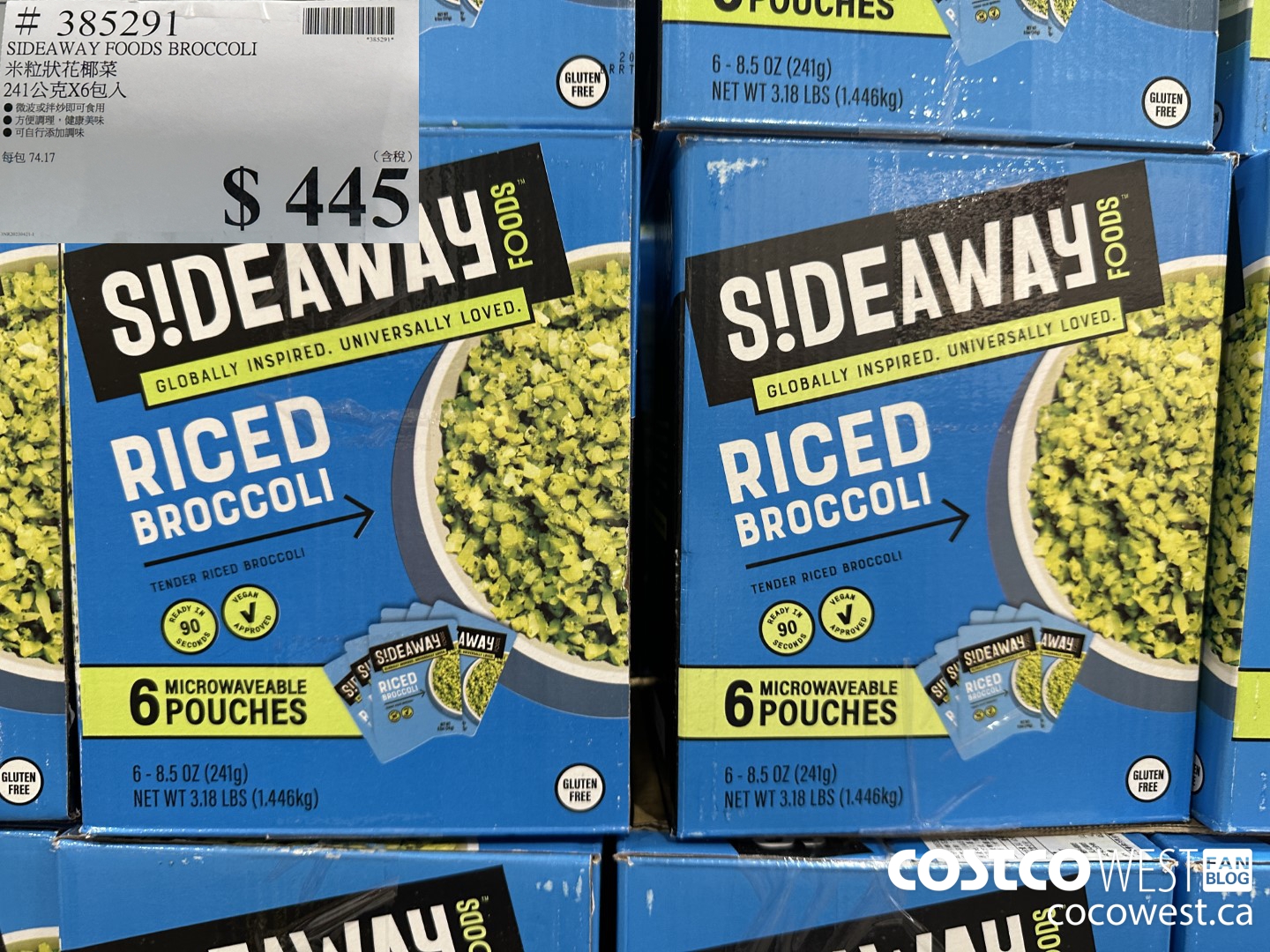 385291 SIDEAWAY FOODS BROCCOLI $445.00