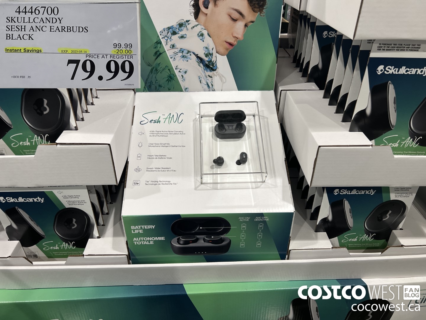 4446700 SKULLCANDY SESH ANC EARBUDS BLACK ($20.00 INSTANT SAVINGS EXPIRES ON 2023-05-14) $79.99