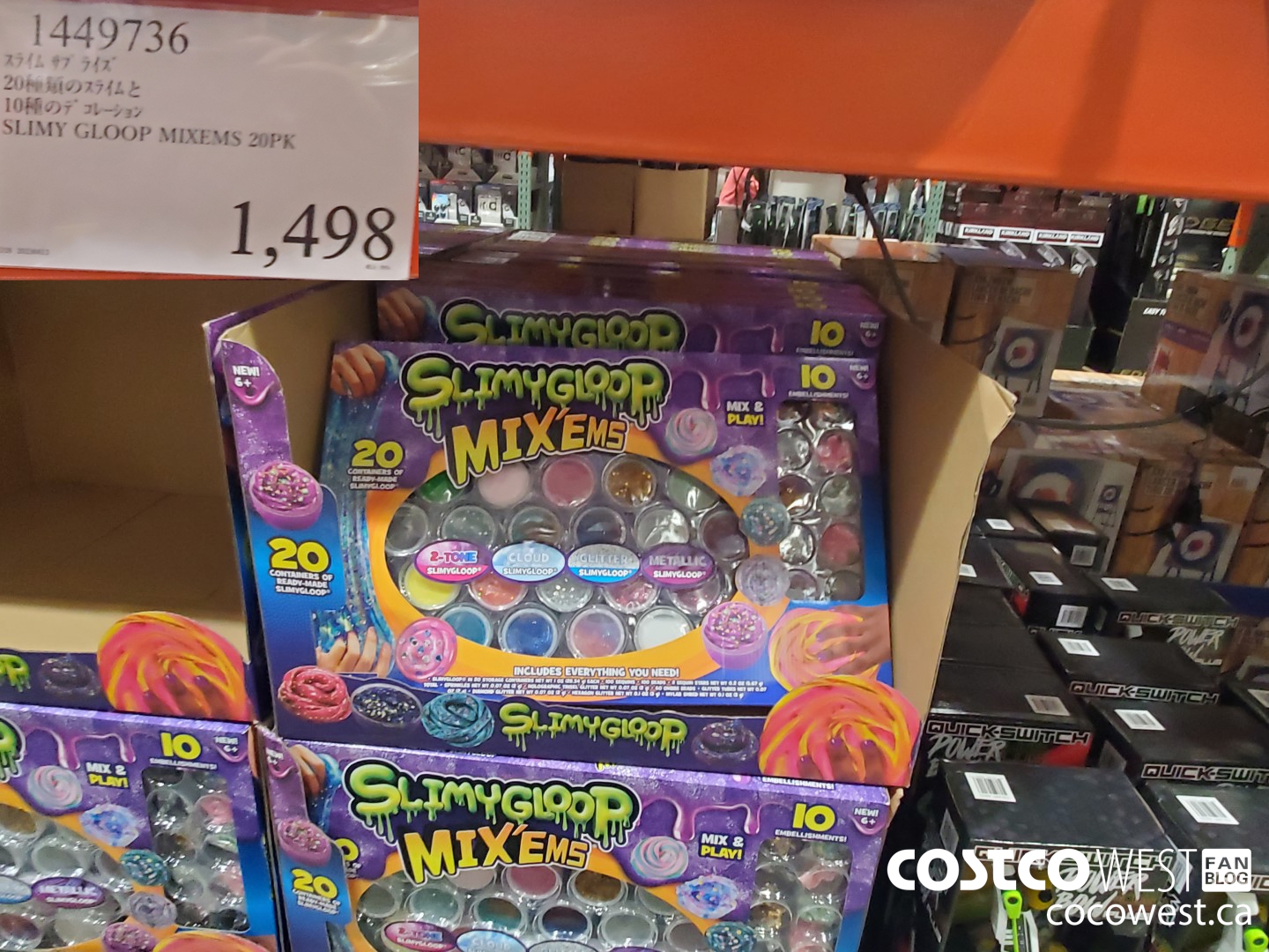 1449736 SLIMY GLOOP MIXEMS 20PK $1498.00