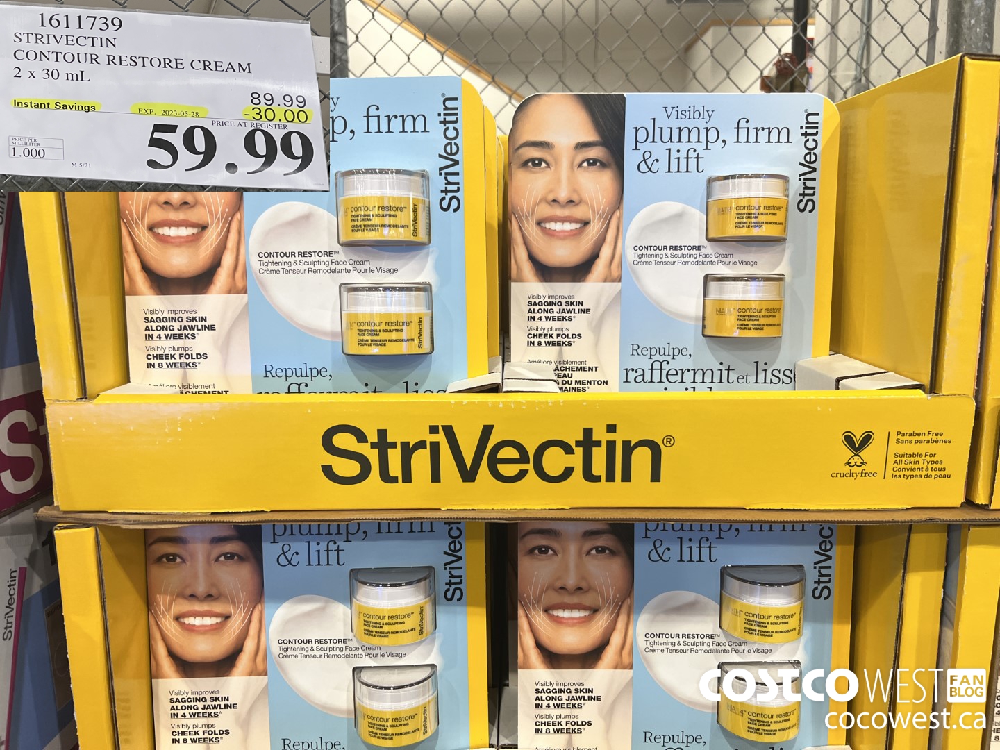 1611739 STRIVECTIN CONTOUR RESTORE CREAM 2 X 30 ML ($30.00 INSTANT SAVINGS EXPIRES ON 2023-05-28) $59.99
