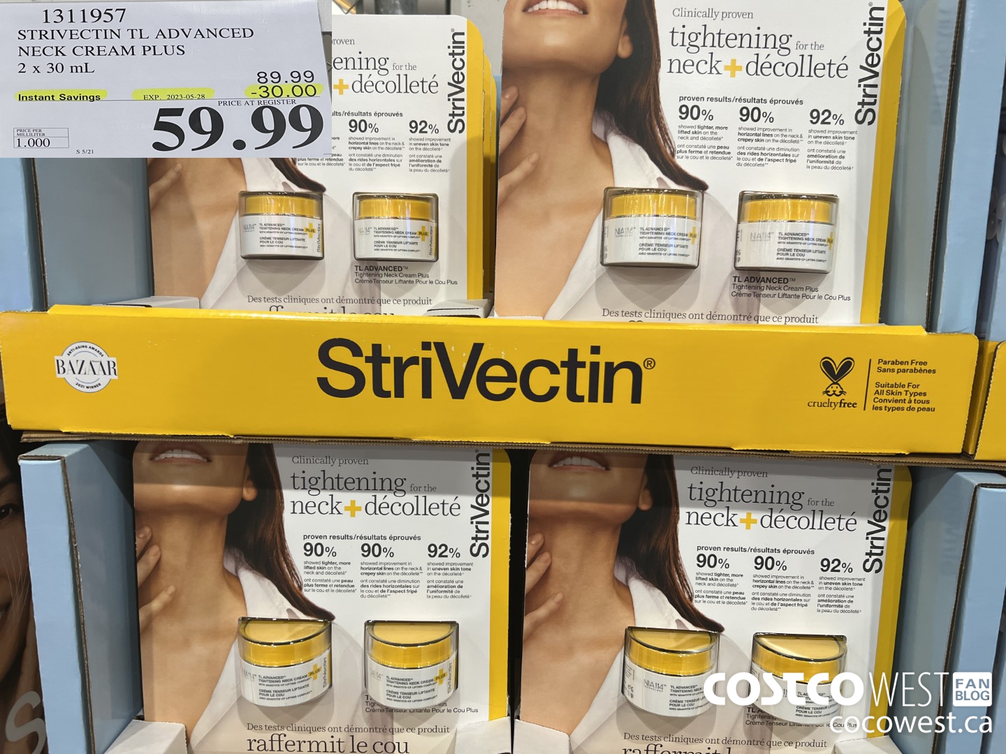 1311957 STRIVECTIN TL ADVANCED NECK CREAM PLUS 2 x 30 mL ($30.00 INSTANT SAVINGS EXPIRES ON 2023-05-28) $59.99